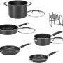Cuisinart - SmartNest Nonstick Aluminum 9 Piece Set - Black - Image 1