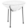 Alamont Home - Valencia Round Contemporary Glass Rattan Table - White TLH-094T-WHITE-GG - Image 1