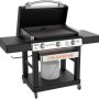 Blackstone - 28-in. Outdoor Griddle with Hood and Adjustable Front Tray - Black - Image 1