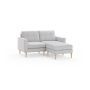 Burrow - Mid-Century Nomad Sectional Loveseat - Crushed Gravel NSC-CG-2-MD-LW - Image 1