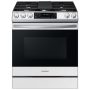 Samsung - 6.0 cu. ft. Smart Slide-in Gas Range with Air Fry & Convection - White Glass - Image 1