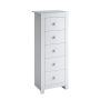 CorLiving - Madison 5-Drawer Tall Dressers - White - Image 1