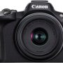Canon - EOS R50 4K Video Mirrorless Camera with RF-S 18-45mm f/4.5-6.3 IS STM Lens - Black - Image 1