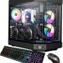 iBUYPOWER - Y60 Gaming Desktop - AMD Ryzen 9 7900X - 32GB DDR5 Memory - NVIDIA GeForce RTX 4070Ti 12GB - 1TB NVMe - Black - Image 1
