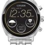Citizen - CZ Smart 41mm Unisex Stainless Steel Casual Smartwatch with Stainless Steel Bracelet - Silver - Image 1