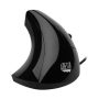 Adesso - iMouse Wired Optical Ergonomic Mouse - Glossy black - Image 1