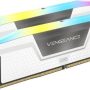 CORSAIR - VENGEANCE 32GB (2x16GB) 6000 MHz PC5-48000 C36 Intel XMP DIMM Desktop Memory with RGB Lighting - White - Image 1