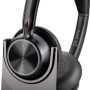 HP - Poly Voyager Focus 2 Wireless Noise Cancelling On-Ear Headset with Charge Stand - Black - Image 1