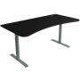 Arozzi - Arena Ultrawide Curved Gaming Desk - Frozen Grey - Image 1