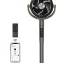 Dreo - Pedestal Fan with Remote, 120° + 105°Smart Oscillating Floor Fans with Wi-Fi/Voice Control, Works with Alexa/Google - Gray - Image 1