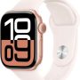 Apple Watch Series 10 (GPS) 42mm Aluminum Case with Light Blush Sport Band - S/M - Rose Gold - Image 1