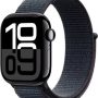 Apple Watch Series 10 (GPS+Cellular) 42mm Aluminum Case with Ink Sport Loop - Jet Black - Image 1