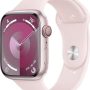 Apple Watch Series 9 GPS + Cellular 45mm Aluminum Case with Light Pink Sport Band (Medium/Large) - Pink - Image 1