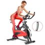 Costway - Magnetic Exercise Bike Fitness Cycling Bike W/35Lbs Flywheel Home Gym - Red/Black - Image 1