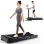 Costway - 1HP Under-Desk Walking Treadmill Jogging Exercise Machine w/ Remote Controller - Black - Image 1
