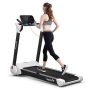 Costway - 2.25HP Folding Electric Motorized Treadmill With Speaker - White - Image 1