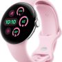 Google - Pixel Watch 3 (41mm) Smartwatch with Rose Quartz Band - LTE - Polished Silver GA05740-US - Image 1