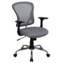 Alamont Home - Alfred Contemporary Mesh Swivel Office Chair - Gray - Image 1
