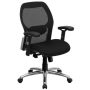 Alamont Home - Albert Contemporary Mesh Executive Swivel Office Chair - Black Mesh - Image 1