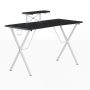 Alamont Home - Mallot Rectangle Contemporary Laminate Gaming Desk - Black/White - Image 1