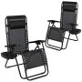 Alamont Home - Celestial Zero Gravity Chair (set of 2) - Black - Image 1