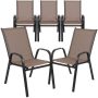 Alamont Home - Brazos Patio Chair (set of 5) - Brown - Image 1