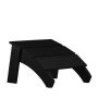Alamont Home - Sawyer Indoor/Outdoor Poly Resin Adirondack Style Ottoman - Black - Image 1