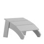 Alamont Home - Sawyer Indoor/Outdoor Poly Resin Adirondack Style Ottoman - White - Image 1