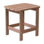 Alamont Home - Charlestown All-Weather Poly Resin Adirondack Side Table - Patio Table - Natural Cedar - Image 1