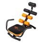 Costway - Core Ab Trainer Bench Abdominal Stomach Exerciser Workout Gym Fitness Machine - orange/black - Image 1