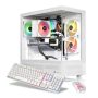Thermaltake - LCGS Vista 460TS Gaming Desktop AMD Ryzen 7 5800X3D, 16GB Memory, NVIDIA GeForce RTX™ 4060 Ti, 1TB NVMe M.2 - White - Image 1