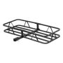 CURT 500 lb. Capacity 48 in. x 20 in. Steel Basket Style Hitch Cargo Carrier for 2 in. Receiver with Adapter Sleeve - Image 1