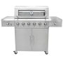 3 Embers 6 Burner Stainless Steel Dual Fuel Propane Gas Grill - Image 1