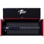 Extreme Tools RX Series 55 in. Black Triple Bank Hutch with Gloss Red Handle and Trim - Image 1