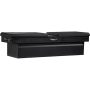 Buyers Products Company 18 in. x 27 in. x 71 in. Textured Matte Black Diamond Tread Aluminum Crossover Gull Wing Truck Tool Box - Image 1