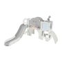 Gray 9-in-1 Freestanding Spaceship Playset with Ring Toss and Drawing Whiteboard - Image 1