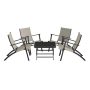 Cosco Black 5-Piece Metal Patio Conversation Set - Image 1