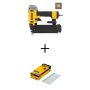 DEWALT 18-Gauge Pneumatic Brad Nailer with 2 in. x 18-Gauge Metal Brad Nails (2500 per Pack) - Image 1