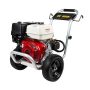 BE POWER EQUIPMENT 4000 PSI 4.0 GPM Cold Water Gas Pressure Washer Honda GX390 and Comet Triplex Pump on Aluminum Frame - Image 1